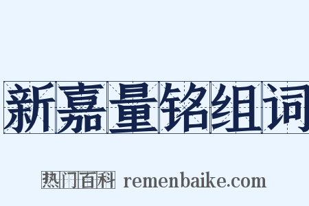 新嘉量铭组词是什么意思的图片
